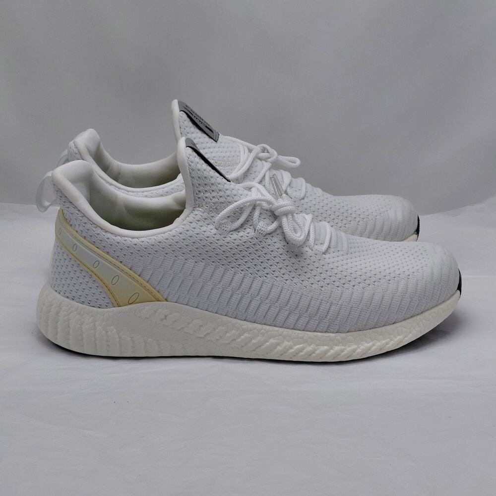 Feethit Mens Sneakers EU45 White Athletic Knit Running Walking Comfort Shoes